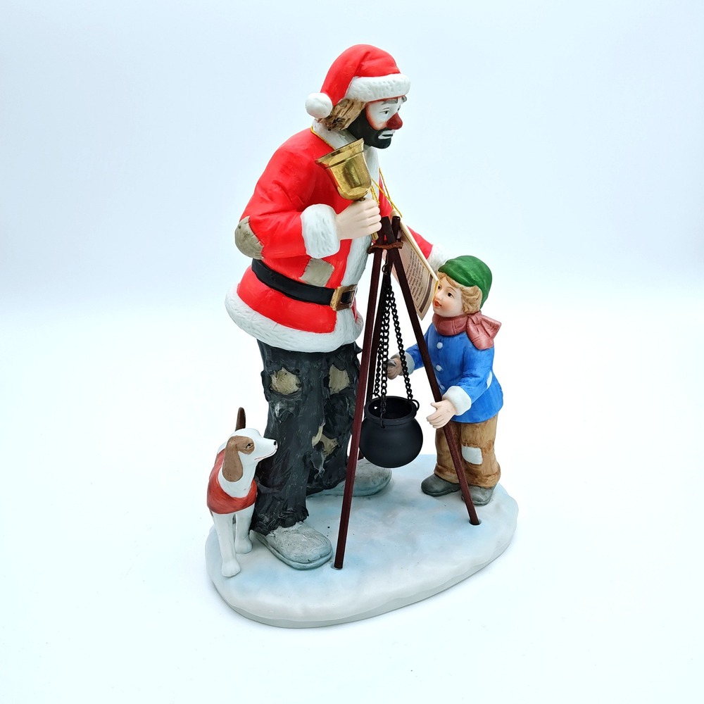 Emmett Kelly Jr Spirit of Christmas VI Flambro Figurine Limited Edition with box - Picture 5 of 8